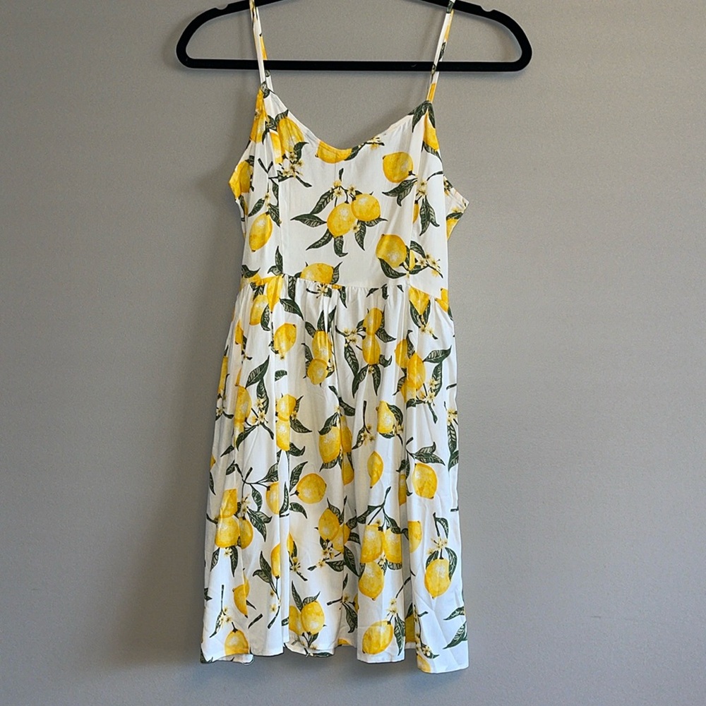 🌻H&M | Lemon Drop Sun Dress - sz 2 - Picture 2 of 12